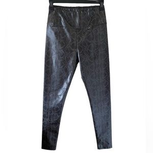 7 for all mankind Brown Snake skin Faux Leather Pants Size Medium